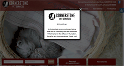 Desktop Screenshot of cornerstonevetservices.com